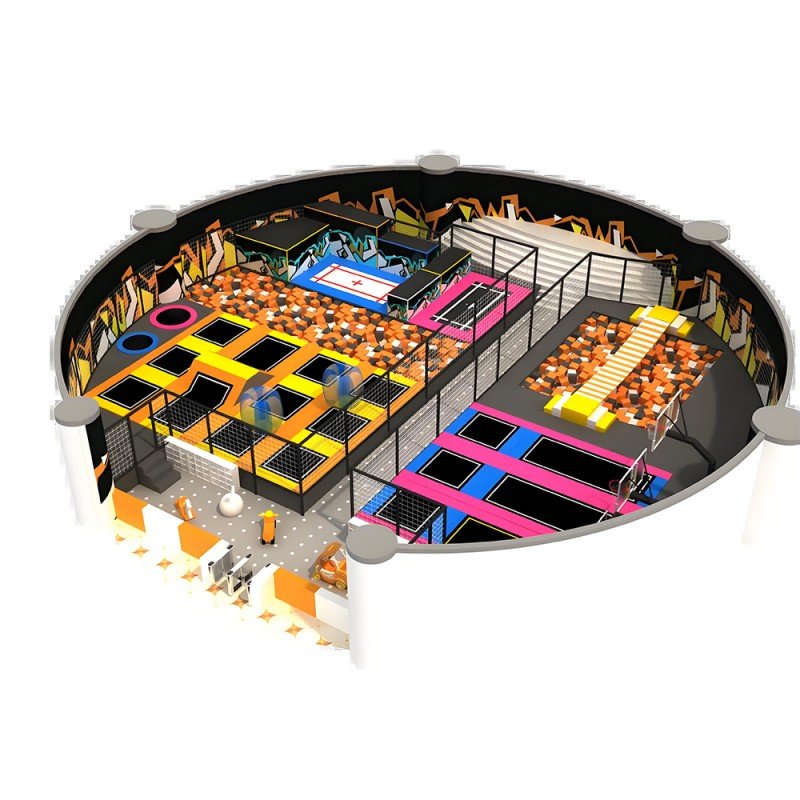 Round Trampoline with Safety Net for Indoor Play – KL-TP-003