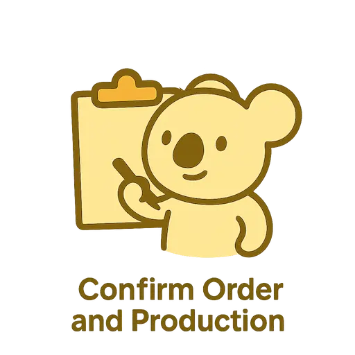 confirm order and production