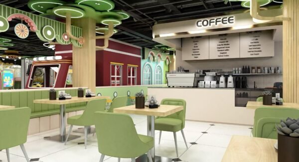 Play Cafe for Family and kids in shopping mall