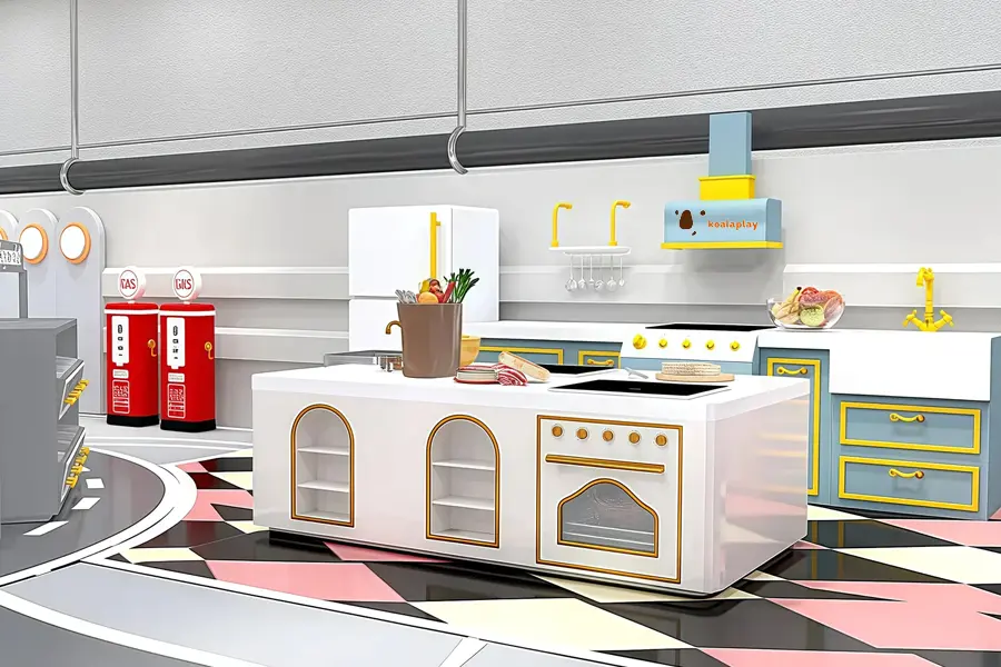 Kitchen role play indoor play area for kids | Koalaplay