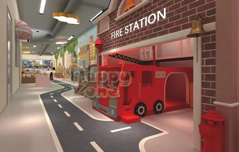 Parque de bomberos de madera