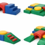 Colorful soft foam climbing structures