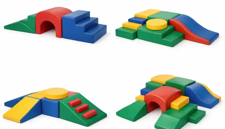 Colorful soft foam climbing structures