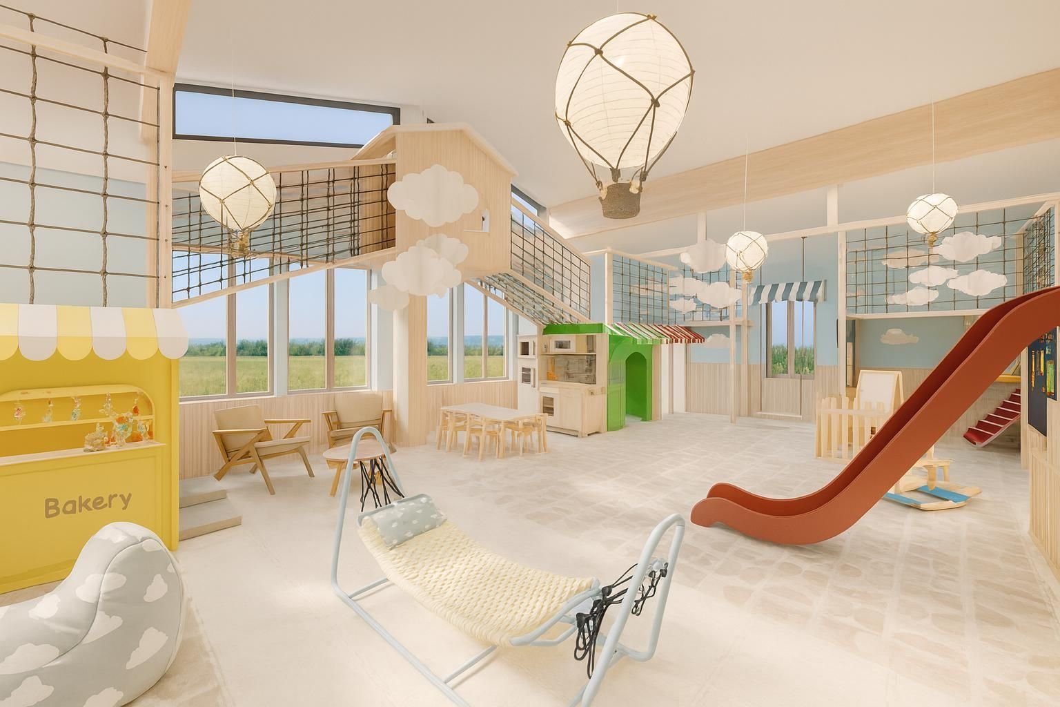 2026 Popular indoor playground themes example - natural and woooland 