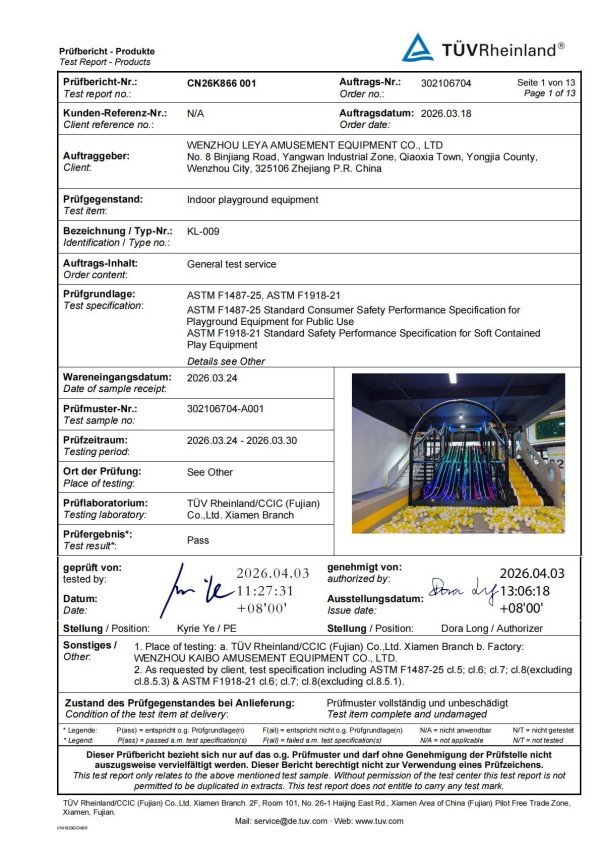 ASTM certification for indoor playground equipment explained