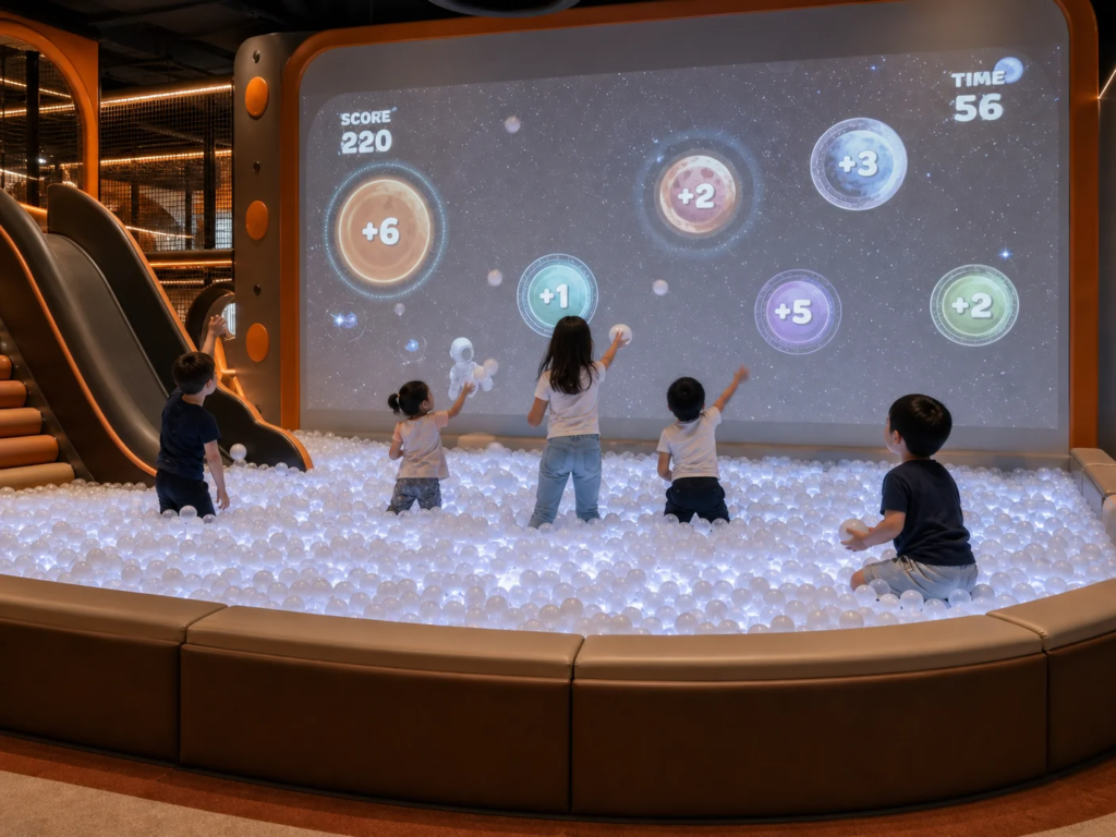 Interactive Projection Ball Pit for Commercial Playgrounds