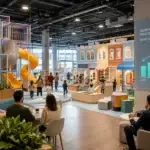 Modern commercial indoor playground and play cafe showing industry growth trends for 2026 and 2027